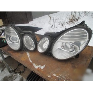 Mercedes W211 фары рестайлинг ксенон