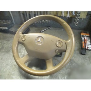 Mercedes W221 руль и подушка кремовые
